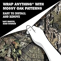 Vista 3 de Mossy Oak Patrones de Caza en Rollo de Camuflaje Mate, Envoltura de Vinilo Autoadhesiva, DIY (48"x12", Break-Up Country)
