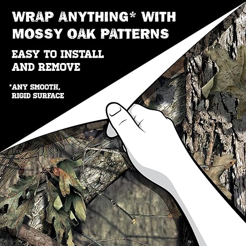 Miniatura 3 de Mossy Oak Patrones de Caza en Rollo de Camuflaje Mate, Envoltura de Vinilo Autoadhesiva, DIY (48"x12", Break-Up Country)