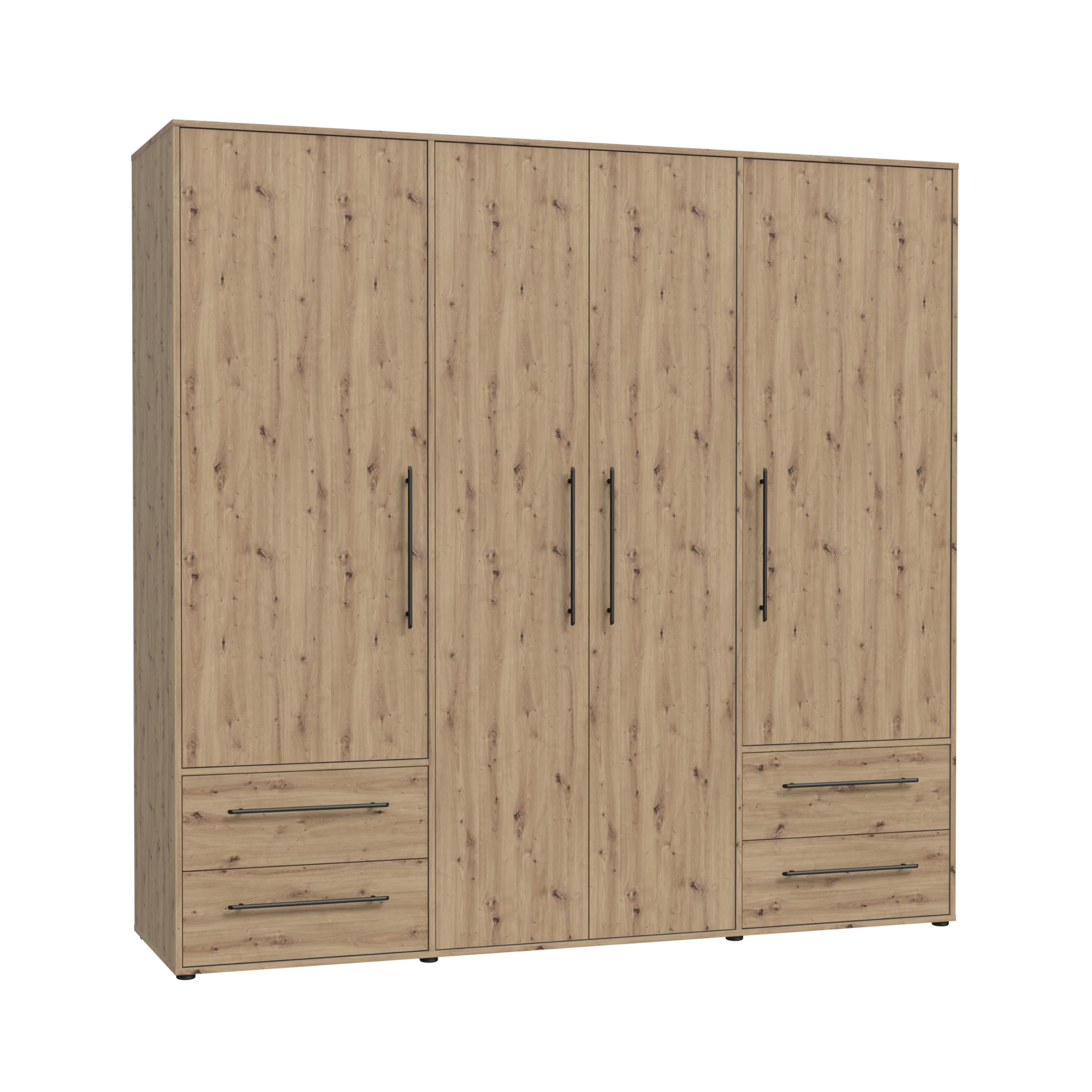 FORTE Drehtürenschrank Mokkaris; OTTOs Choice; Produktbeschreibung: Drehtürenschrank Mokkaris (Artisan Eiche) mit 3 oder 4 Türen