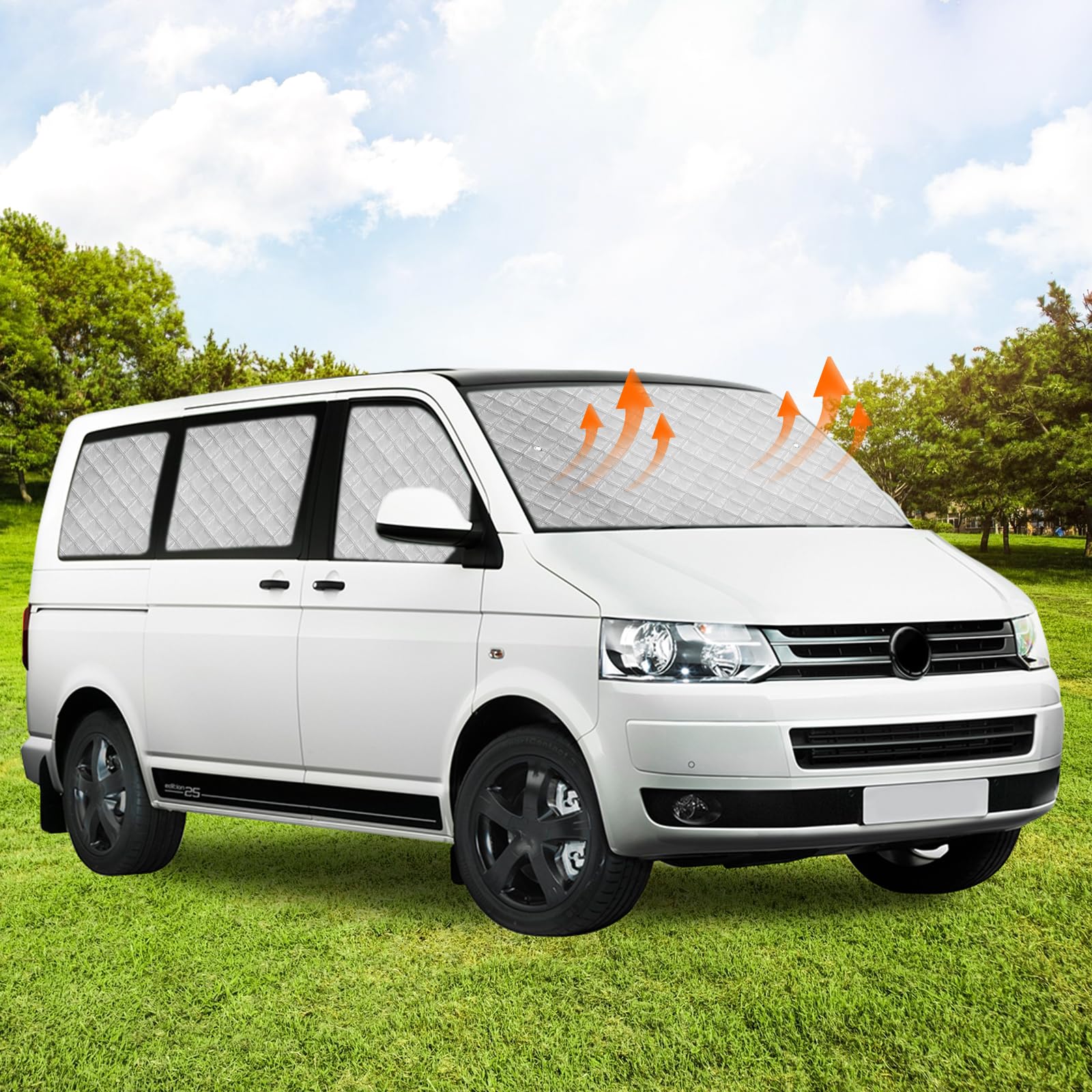 Pare Soleil Voiture Interieur Pour VW T5 T6, 8PCS LWB Pare