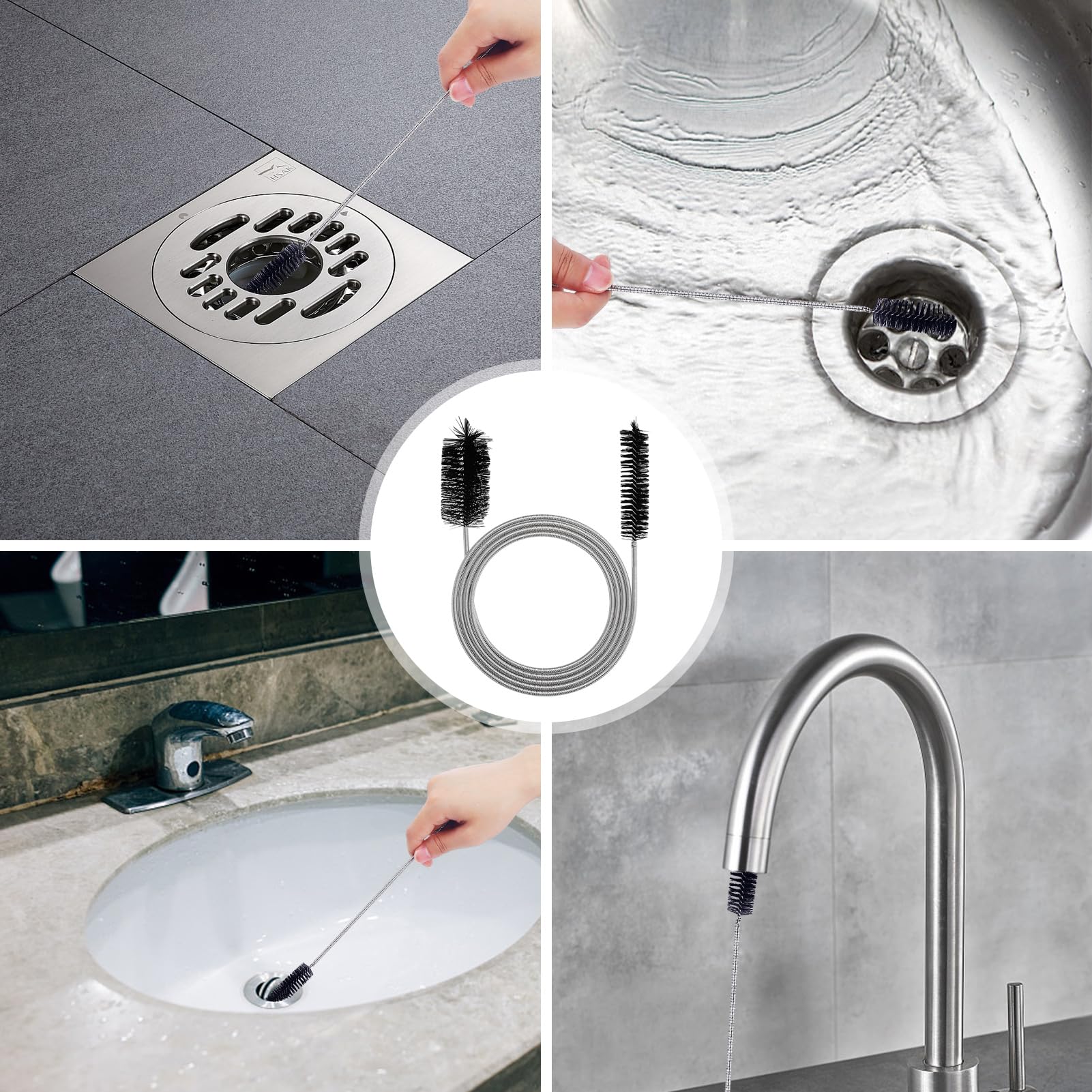 155cm Brosses De Nettoyage Flexibles à Double Extr Pour Tube Daquarium Outil De Nettoyage Pour Filtre Pompe Tuyau