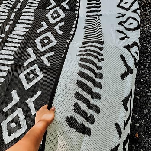 Miniatura 7 de Glamplife Alfombra reciclada impermeable para caravana, alfombra de exterior de 8 x 16 pulgadas para camping  Alfombras de exterior para patio