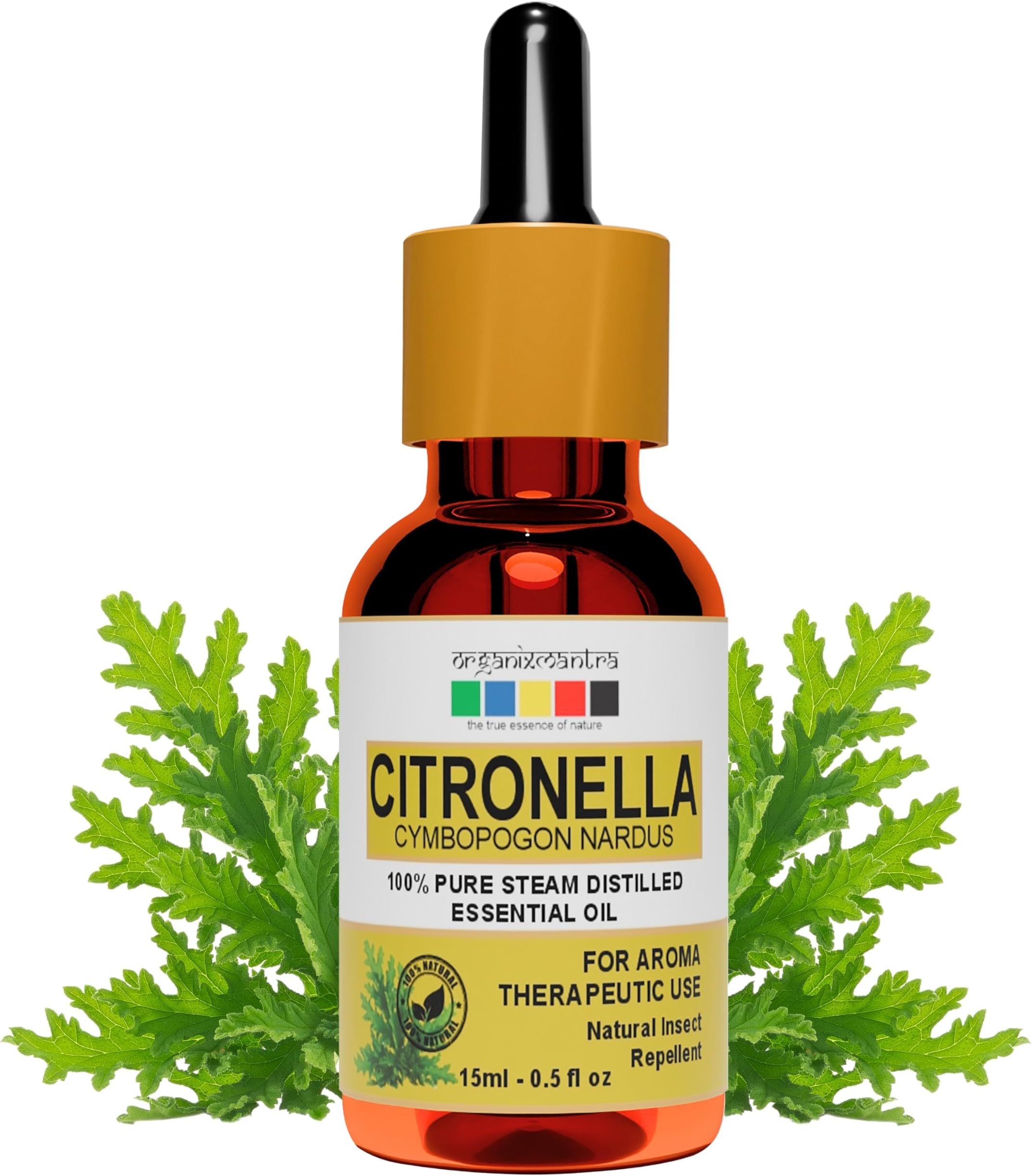 Citronella Oil - 100% Natural Citronella Essential Oil for Diffuser & Essential Oil Citronella for Skin & DIY - 15ML