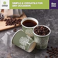 Vista 71 de CIAO! - Vaso para café con tapa de sorbo de cúpula negra, 10-24 onzas (90mm), 1000