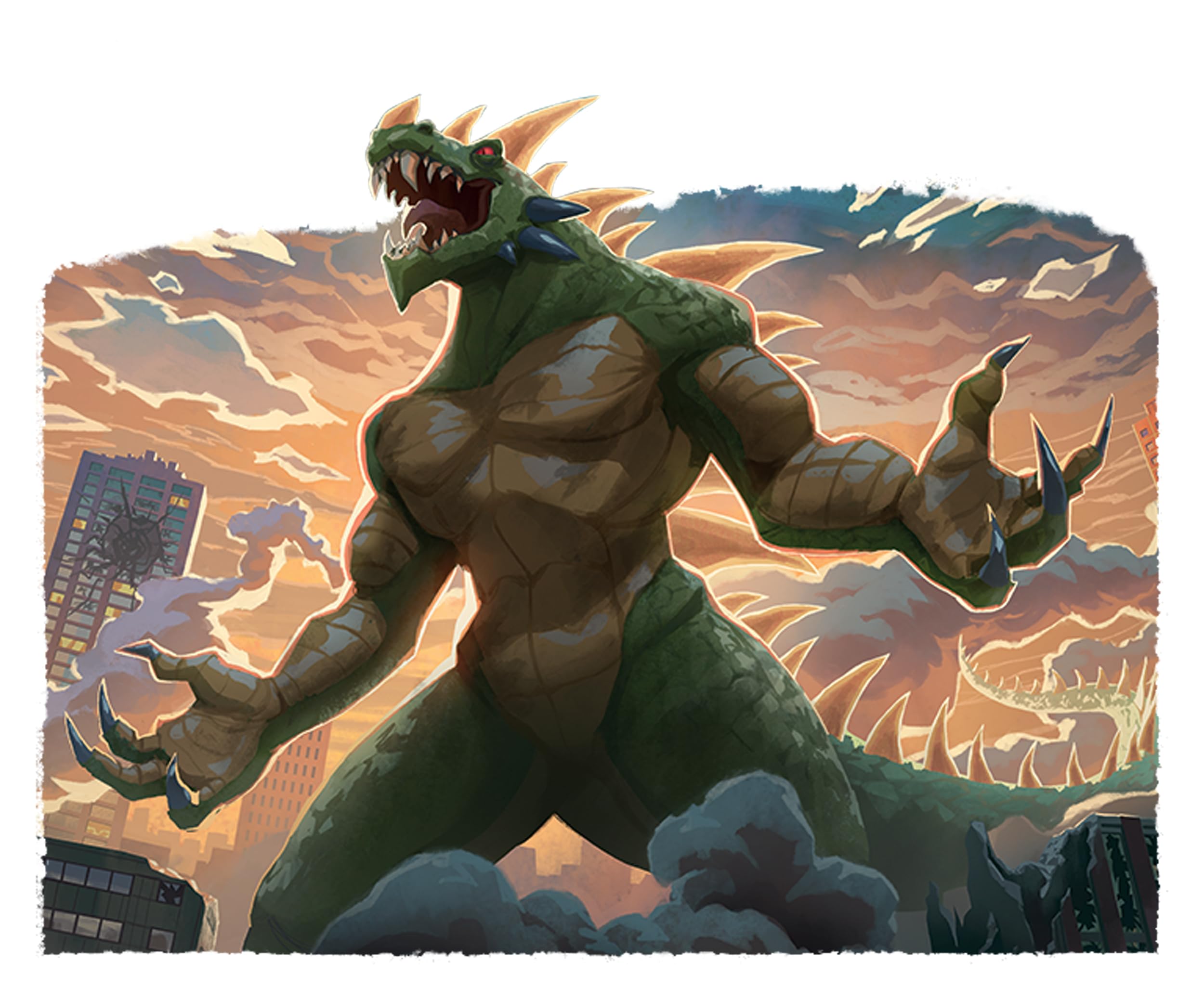 iello | King of Tokyo: pojedynek | gra rodzinna od 8 lat | strategiczna gra w kości dla 2 graczy | ekscytujące walki z potworami z wyjątkowymi supermocami | czas gry ok. 30 minut