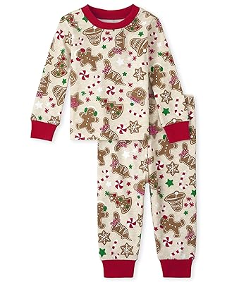 The Children's Place unisex-baby And Kids, Sibling Matching, Holiday Pajama Sets, Cotton