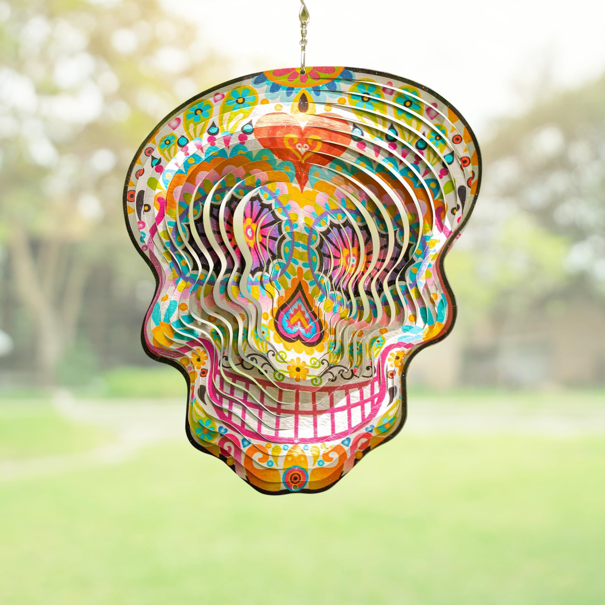 Amazon.com: Skylar 3D Color Gradient Calavera Skull Wind