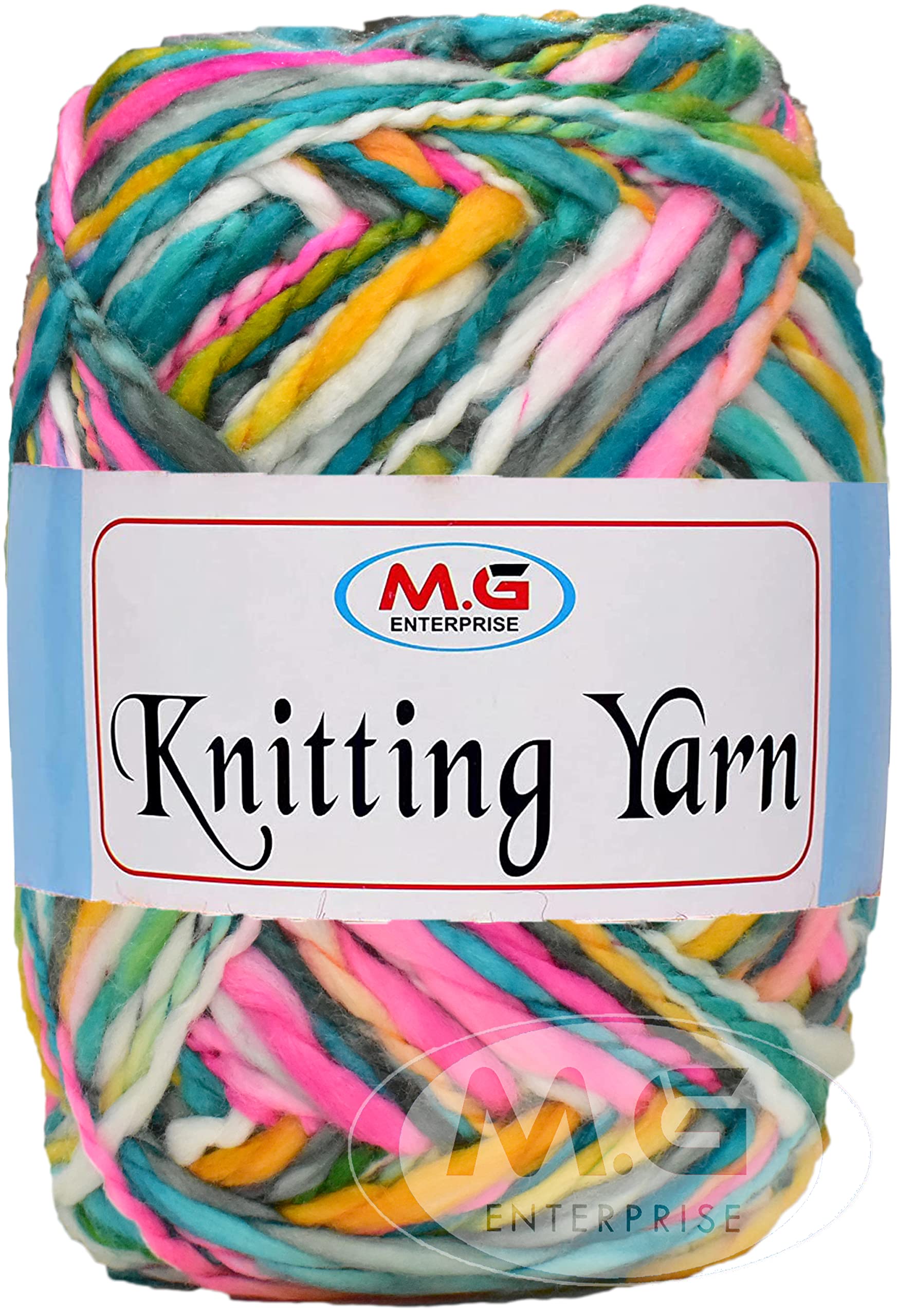 M.G ENTERPRISE Knitting Yarn Thick Chunky Wool, Sumo CloudBow 600 GMS Best Used with Knitting Needles- Art-HBE