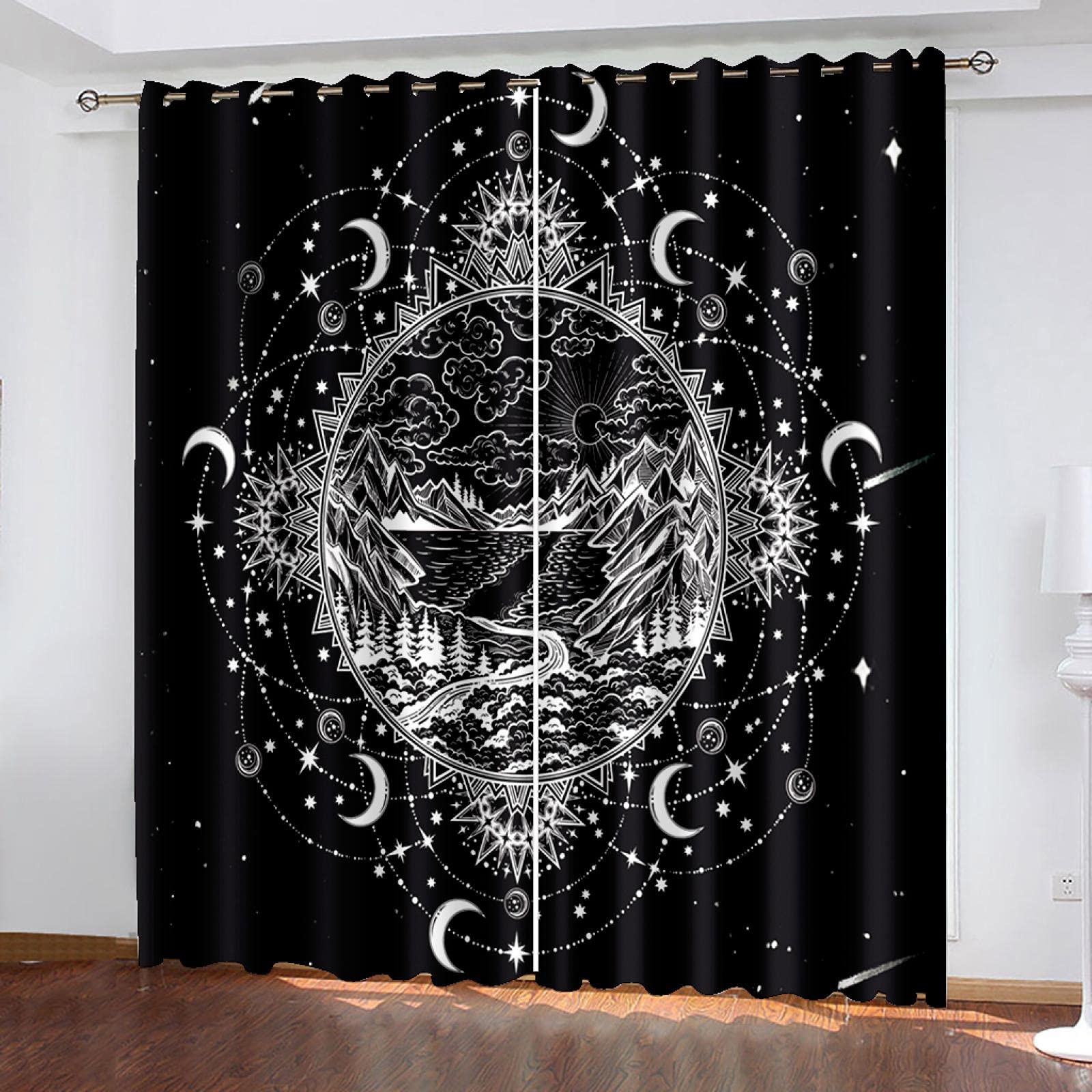 Tende Oscuranti DILITECK Con Stampa 3D Graffiti - 220x215 Cm, Termiche, 2 Pannelli, Per Camera Da Letto E Soggiorno - 4