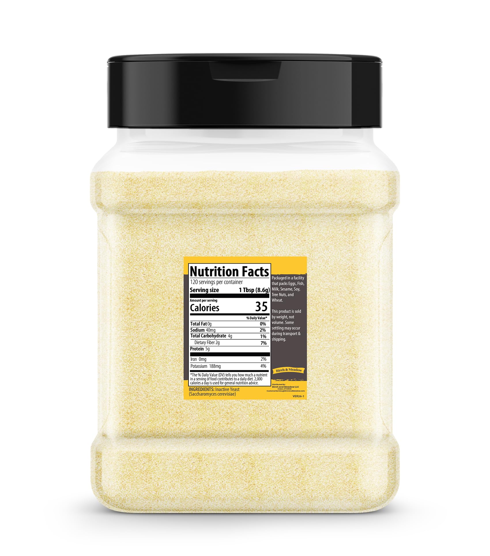 BIRCH & MEADOW Bierhefe, 1,0 kg, inaktive Hefe, Smoothies & Shakes, Supplement