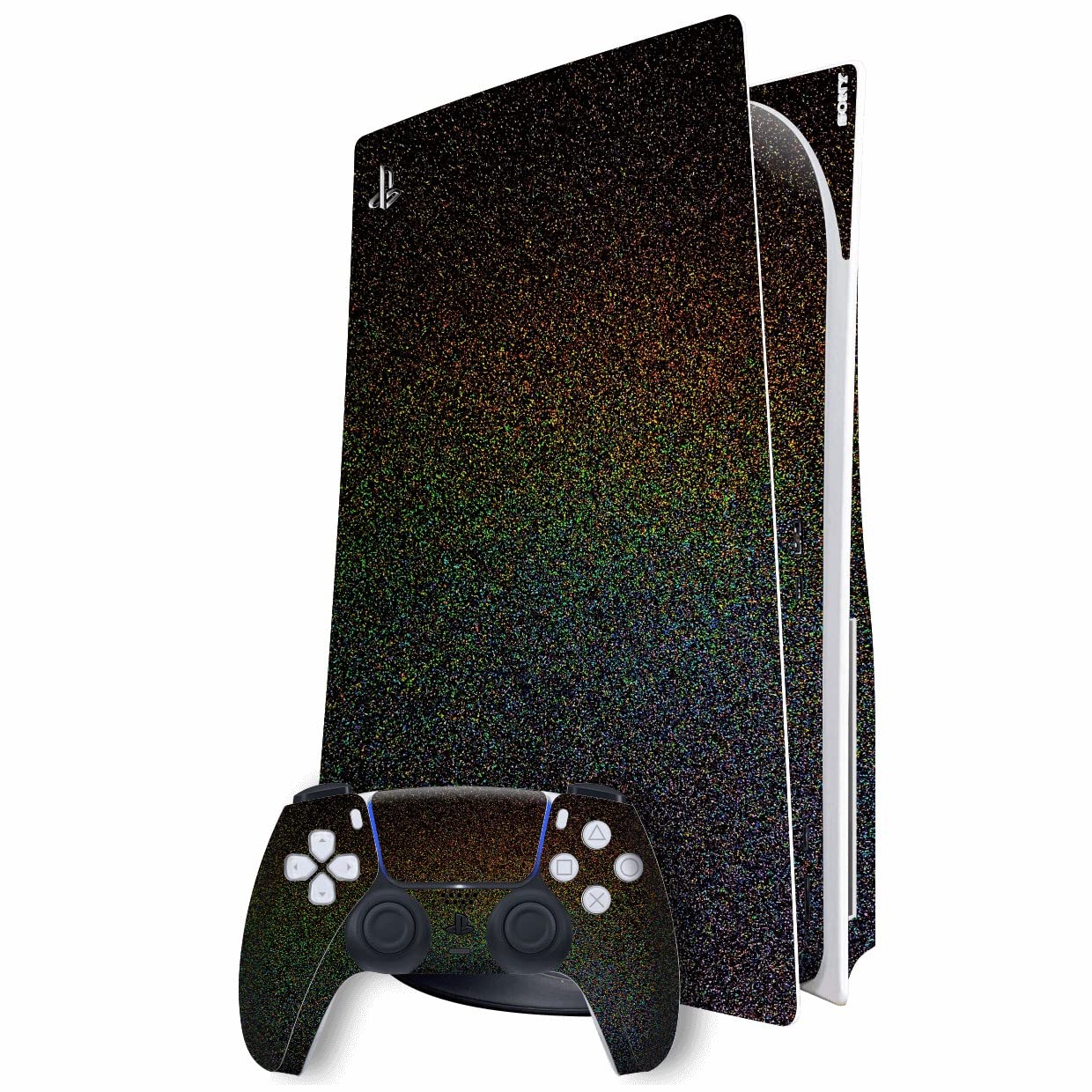 GADGETS WRAP Printed Vinyl Skin Sticker Decal Wrap Compatible with PlayStation 5 (PS5) DISC Edition - Glossy Galactic Rainbow Skin Multicolor (B0BW5FZDNV) Amazon Price History, Amazon Price Tracker