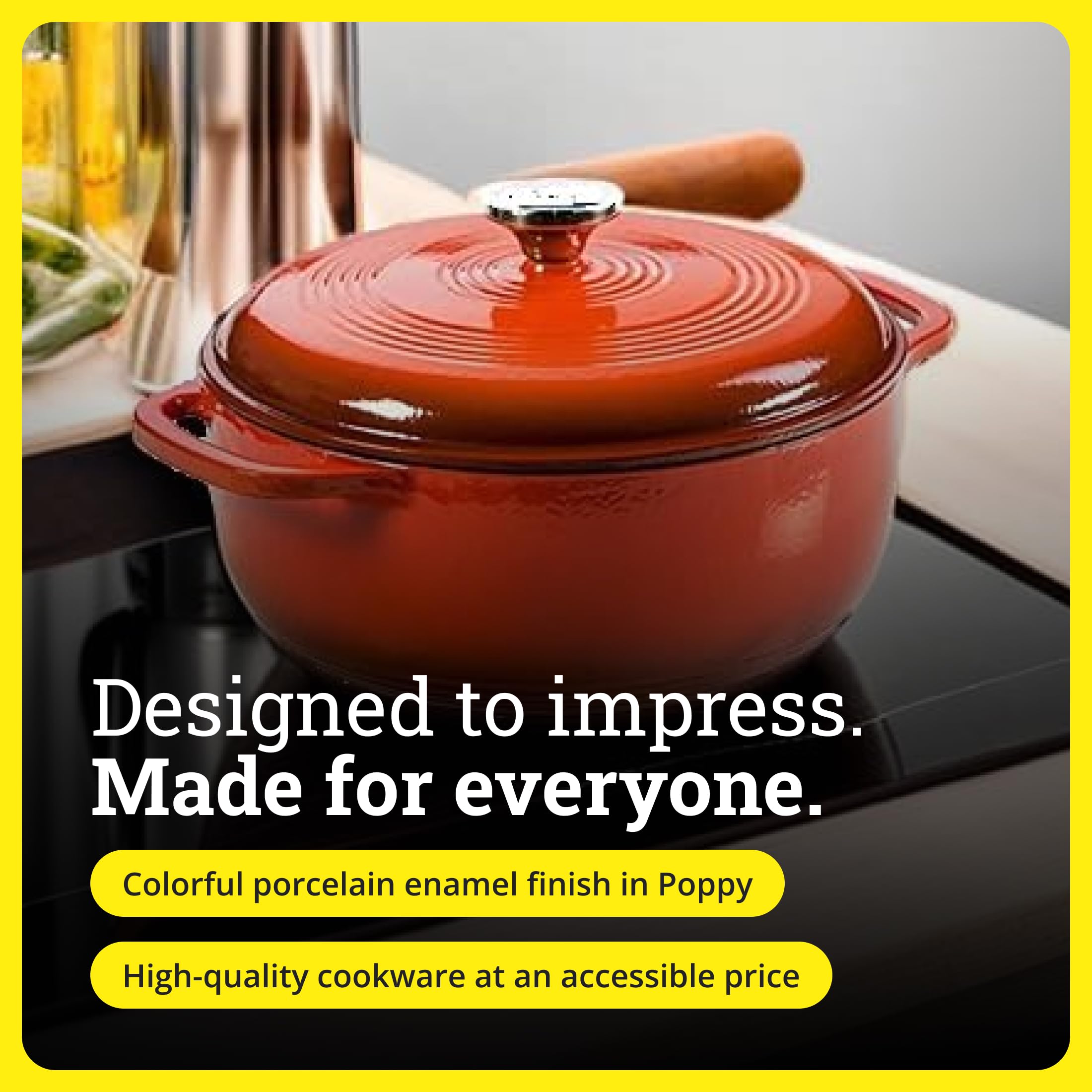 Amazon.co.jp: Lodge 7.5 Quart Enameled Cast Iron Dutch Oven with