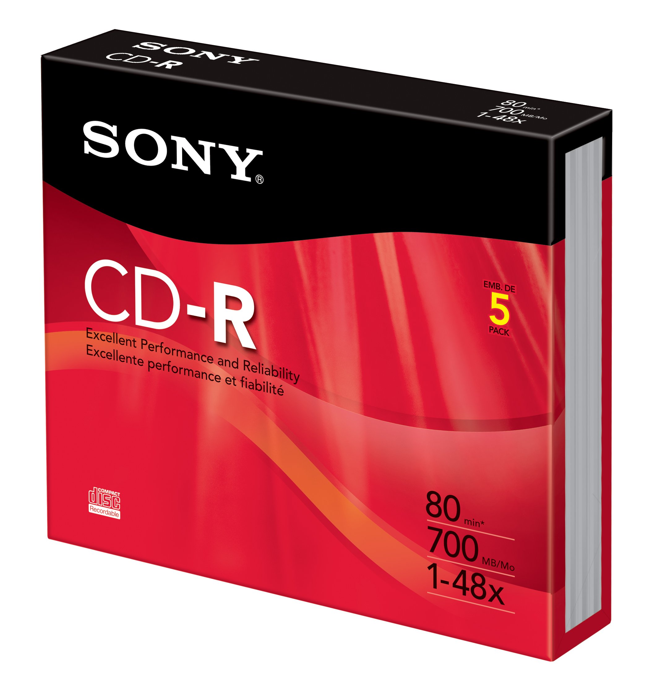 Amazon.com: Sony CD-R Color Jewel Case (5 Pack) : Electronics
