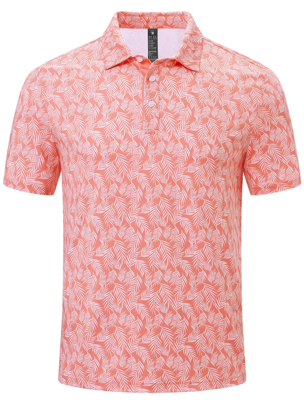 JHMORP Men's Golf Polo Shirts Short Sleeve Moisture Wicking Quick Dry Sports T-Shirts