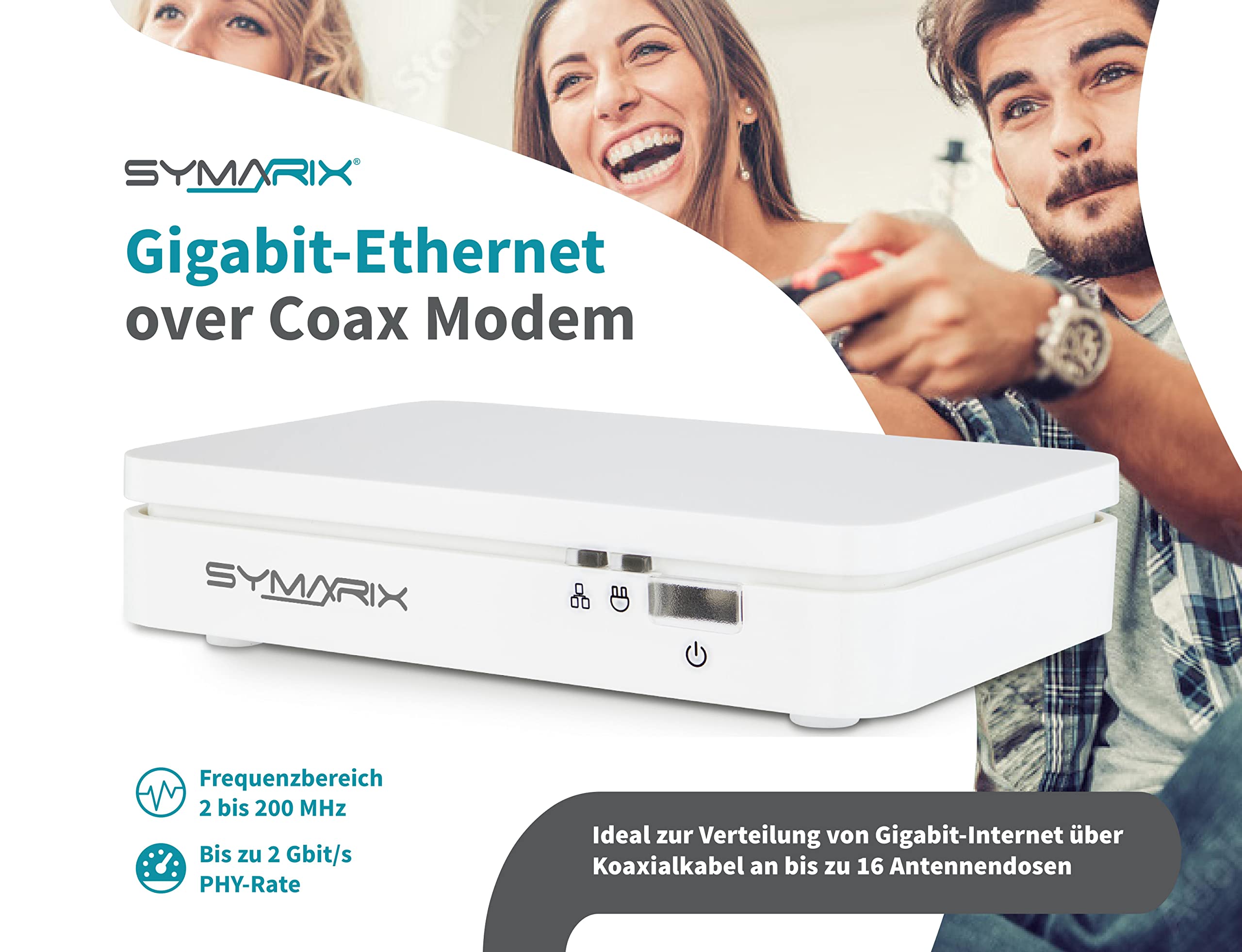 TGU 21 G.hn Wave-2-Technologie Ethernet Over Coax Modem (EoC) Gigabit-Ethernet über Koaxialkabel Latenz <1ms (Starter-Set)
