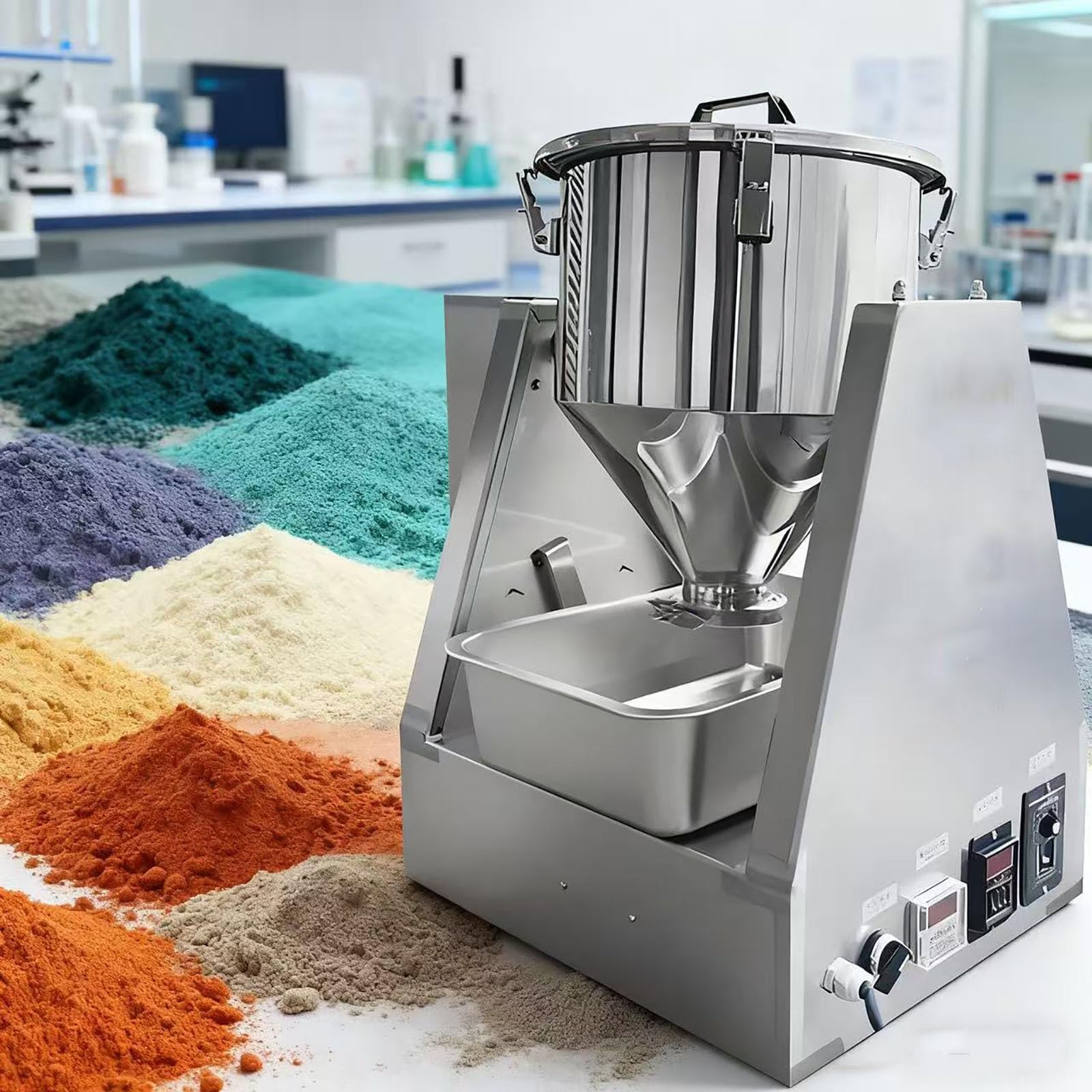 Blender ze stali nierdzewnej z obrotem o 720°, cicha praca ≤ 45 dB do suchego proszku, chemikaliów i granulatów spożywczych – wszechstronne rozwiązanie do mieszania