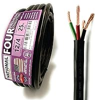 Vista 28 de Cable de alambre y cable nacional – Alambre de cobre premium de 12 AWG de 2 conductores, 50 pies, trenzado Fabricado en EE. UU., chaqueta flexible