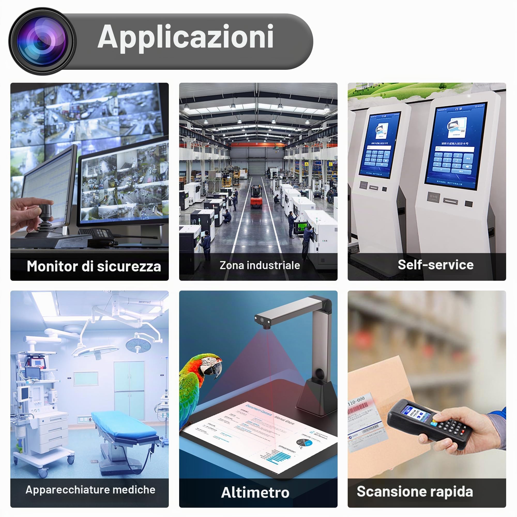 Svpro Autofocus - Telecamera USB da 16 MP, ad alta definizione, per computer portatile, IMX298, UVC, 4K, Lightburn, con incisione laser, elaborazione delle immagini industriali, fotocamera USB, spina