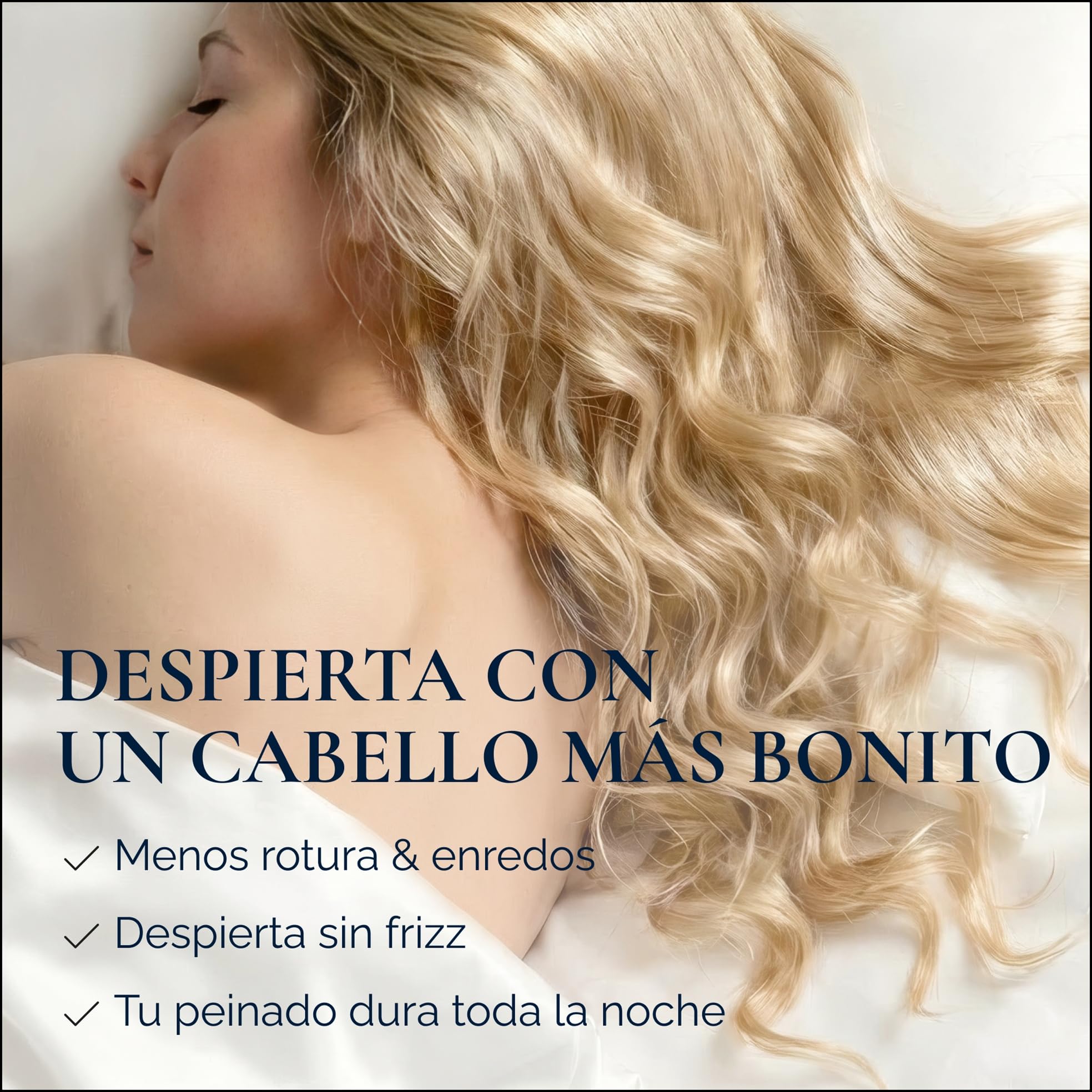 Funda de Almohada de Seda 100% Orgánica 50x90 cm - 22 Momme Seda de Morera, Grado 6A, certificada por Oeko-Tex en Alemania - Lujo para el Cabello y la Piel, 1 Unidad (Seda Natural Marfil)