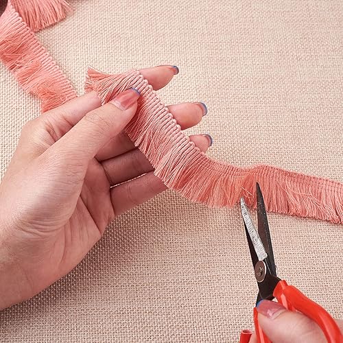 Miniatura 81 de KISSITTY Cinta de encaje de fibra de poliéster de 27 yardas para coser vestidos, ropa, manualidades, decoración del hogar, color marrón coco