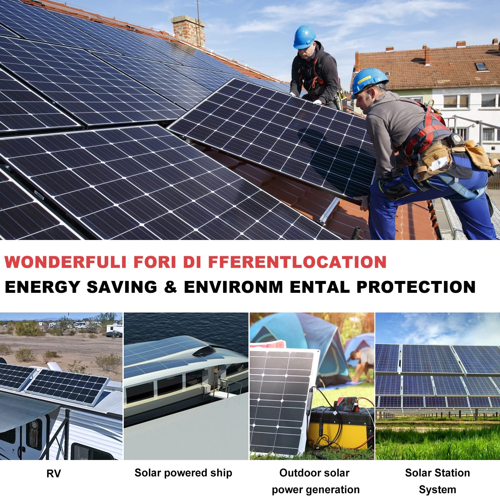 Cable de extensión solar de doble cable de 40 pies, conector de panel solar de 10 AWG (6 mm²), con 6 pares de conectores solares IP67 macho/hembra para exteriores, automóvil, caravana, barco,