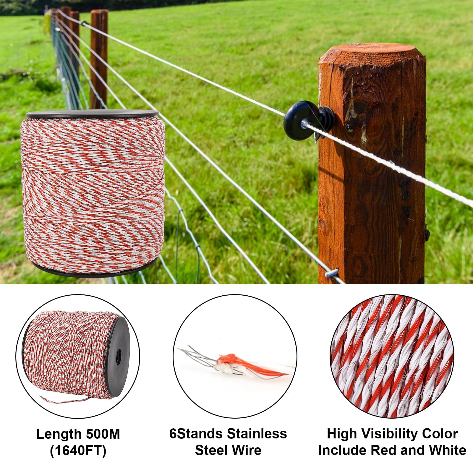 Poly Rope Horse Fencing Installation