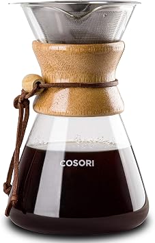 COSORI Coffee Mug Warmer & Mug Set + COSORI Pour Over Coffee Maker