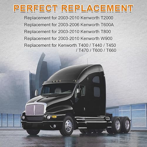 Miniatura 6 de JDMON Kit de buje de capó de polietileno de repuesto para Kenworth T2000 T600 W900 T800 T600, reemplazo 924-5410 K179-528 K179D450 K066-218