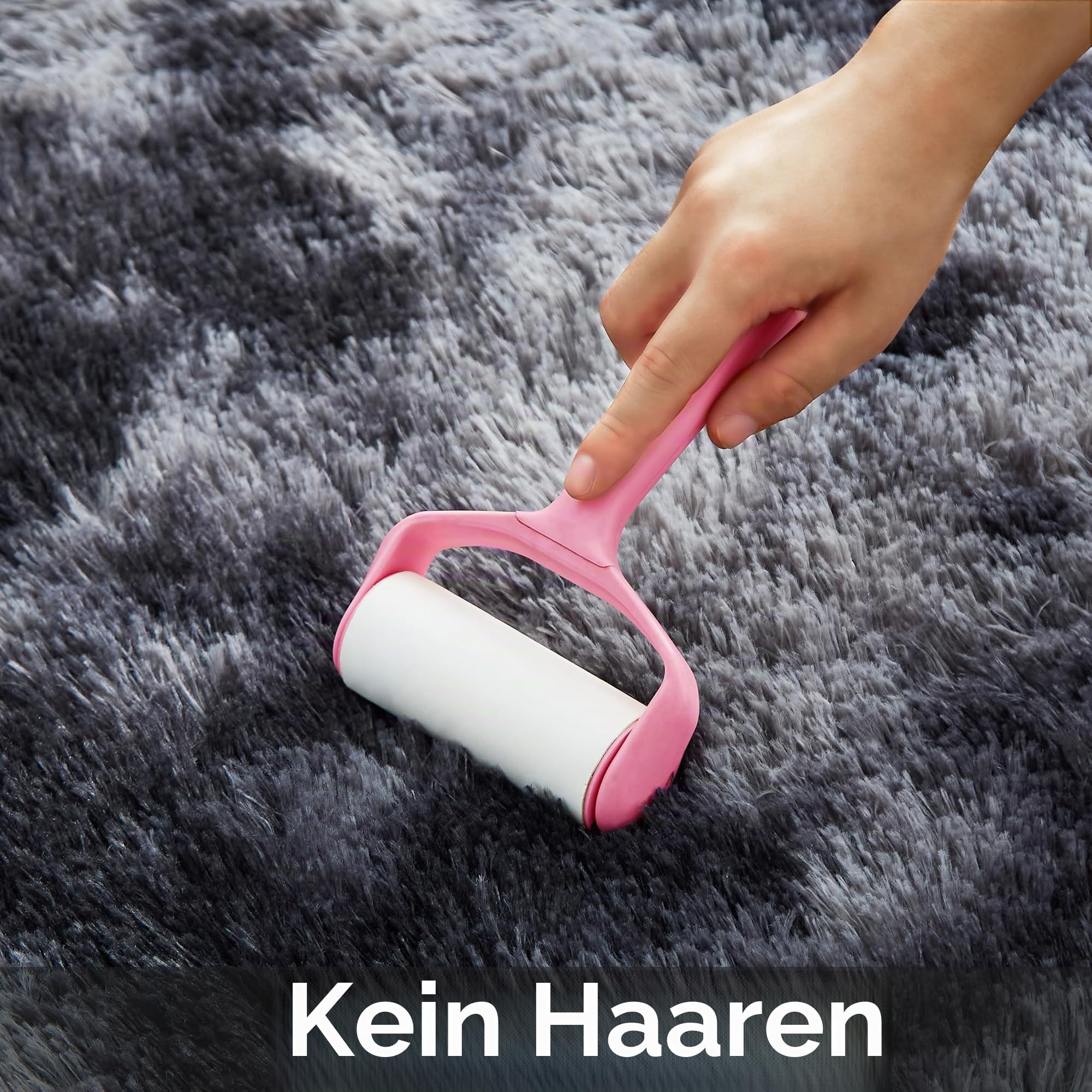 Teppich Wohnzimmer Flauschiger Waschbar Schlafzimmer Bettvorleger 160x230cm Hochflor Teppich Anti-Rutsch-Flauschiger Moderner Teppiche Flauschig Weich Teppiche für Kinderzimmer/Wohnzimmer