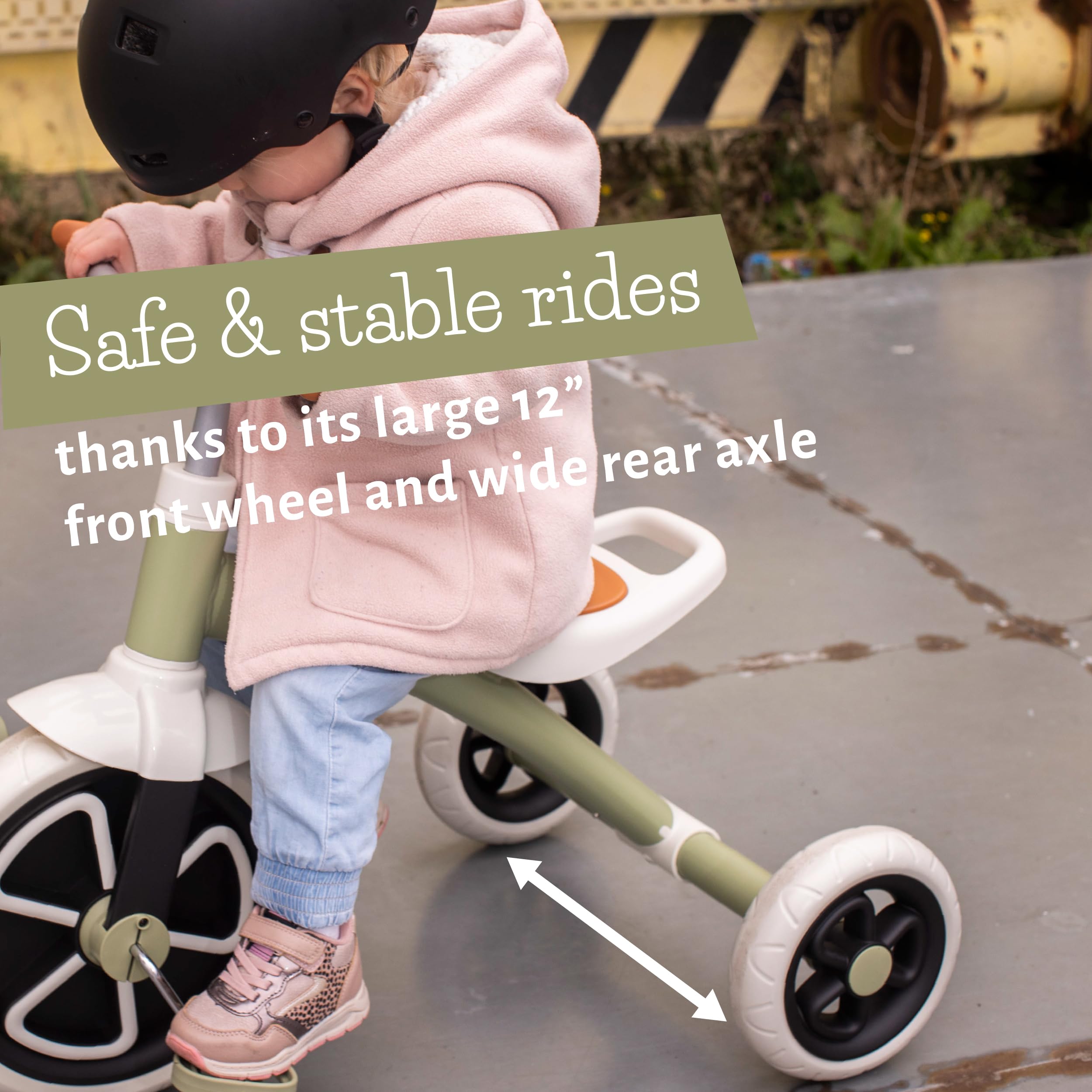 Chillafish Ziggi Dreirad für Kleinkinder – Robustes und sicheres Kinderfahrzeug für motorische Entwicklung, Outdoor-Abenteuer und spielerisches Lernen CPZG01OLI