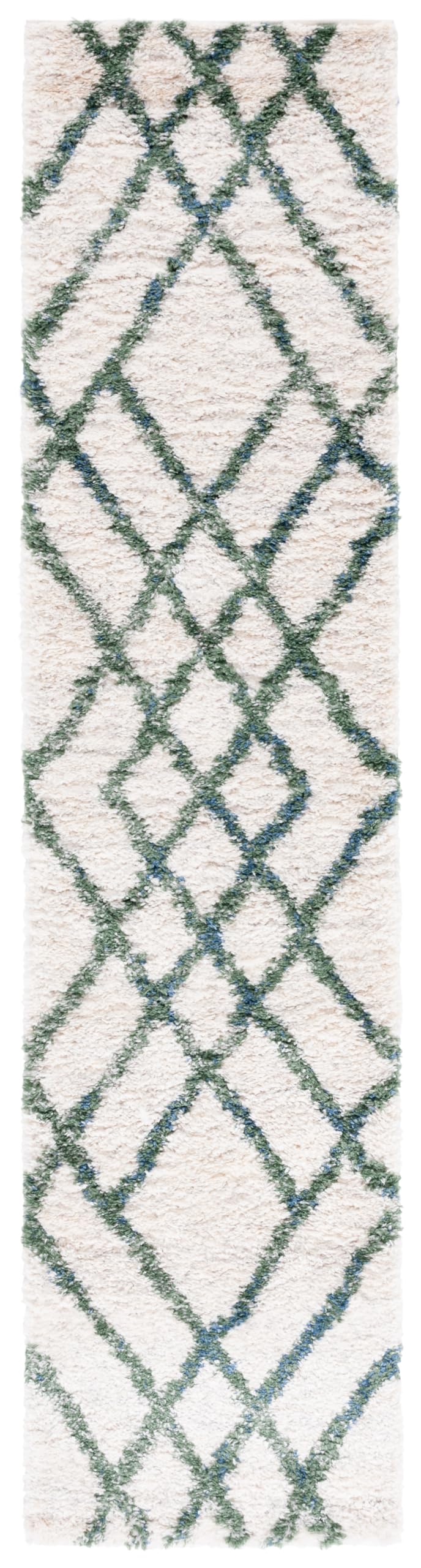 Safavieh Tapis Shag pour Salon, Salle à Manger, Chambre à Coucher - Berber Shag Collection, Tapis à Poil Court, Ivoire, 76 X 183 cm