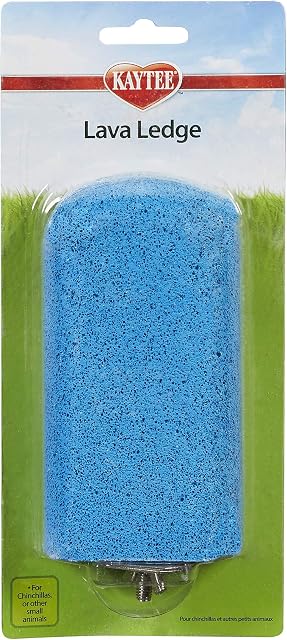 Kaytee Lava Ledge, Shelf, Climbing Wall for Small Pets, Chinchillas, Ferrets, Rabbits, Rats, Safe to Chew, Natural Pumice Rock