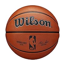 Wilson Pallone da Basket NBA AUTHENTIC SERIES OUTDOOR SZ7, Utilizzo Outdoor, Gomma Tackskin, Misura 7, Marrone