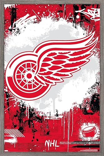 Trends International NHL Detroit Red Wings - Póster de pared con logotipo Maximalist 23