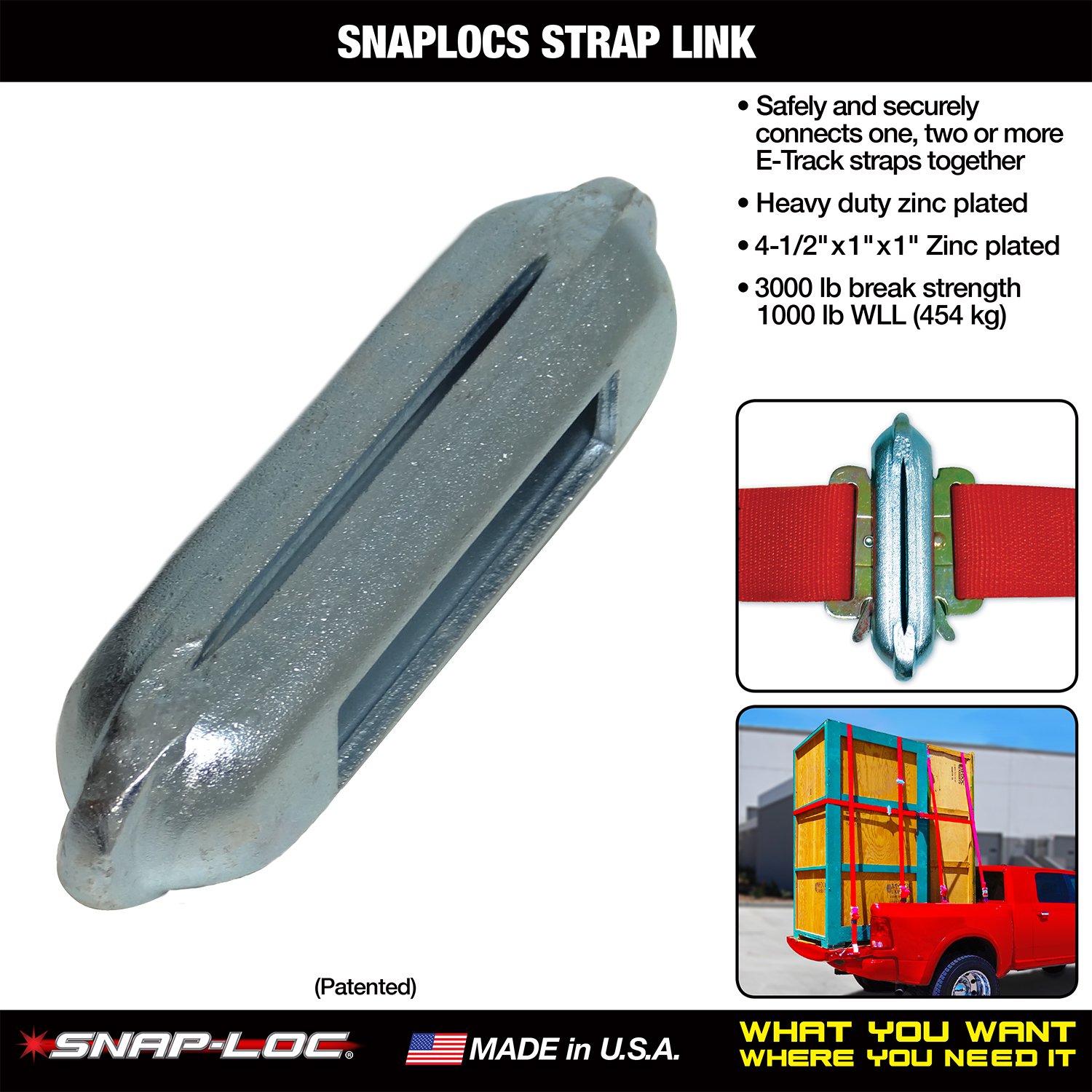 Strap Link Safely Connects Multiple Logistic E-Straps