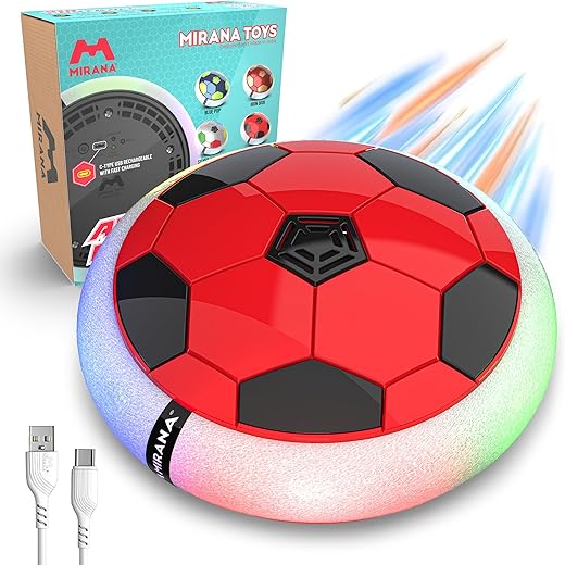 USB Rechargeable Battery Powered Hover Football Indoor Floating Hoverball Soccer | Air Football Pro | Original Made in India Fun Toy for Boys and…
