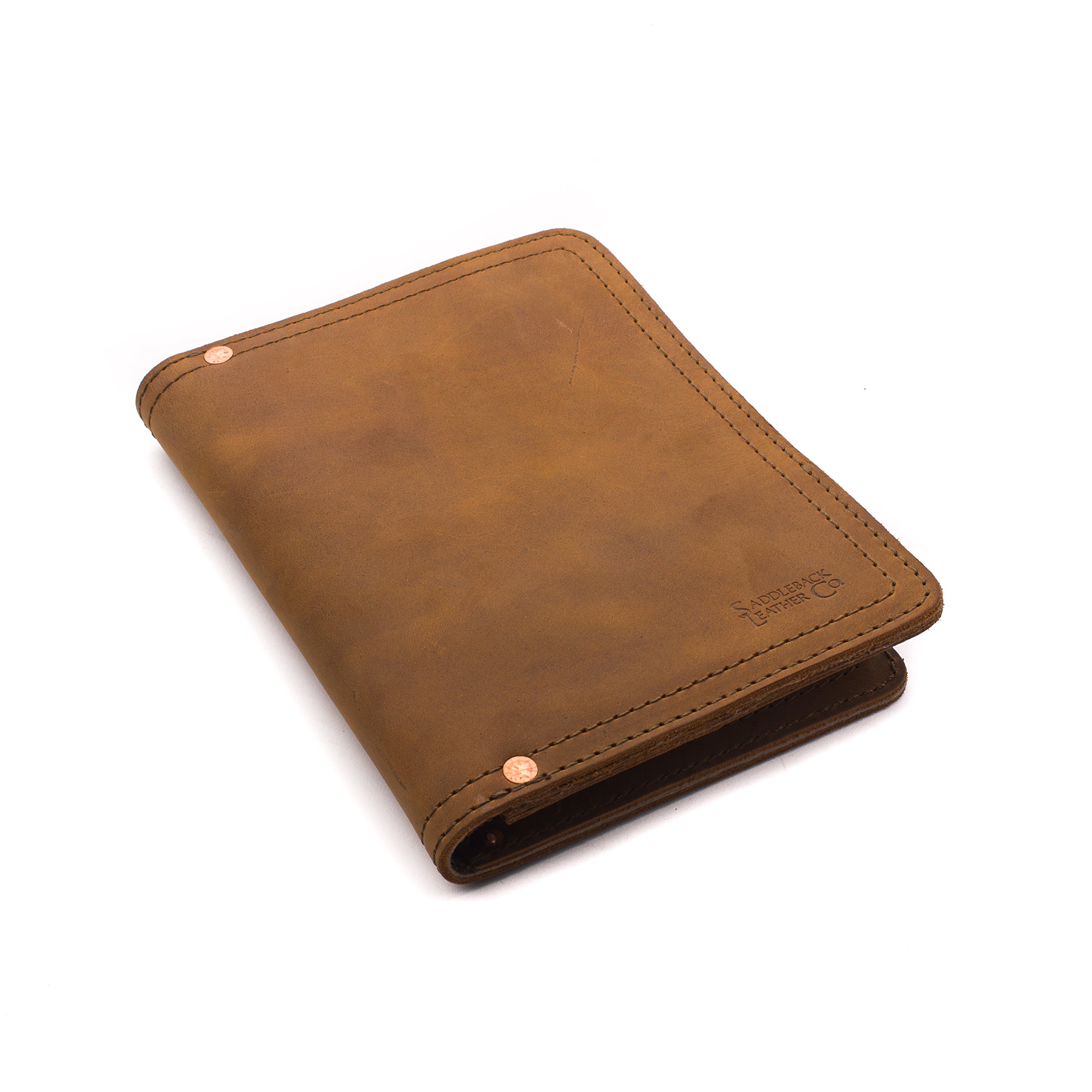 Saddleback Leather Notepad Holder Small Tobacco