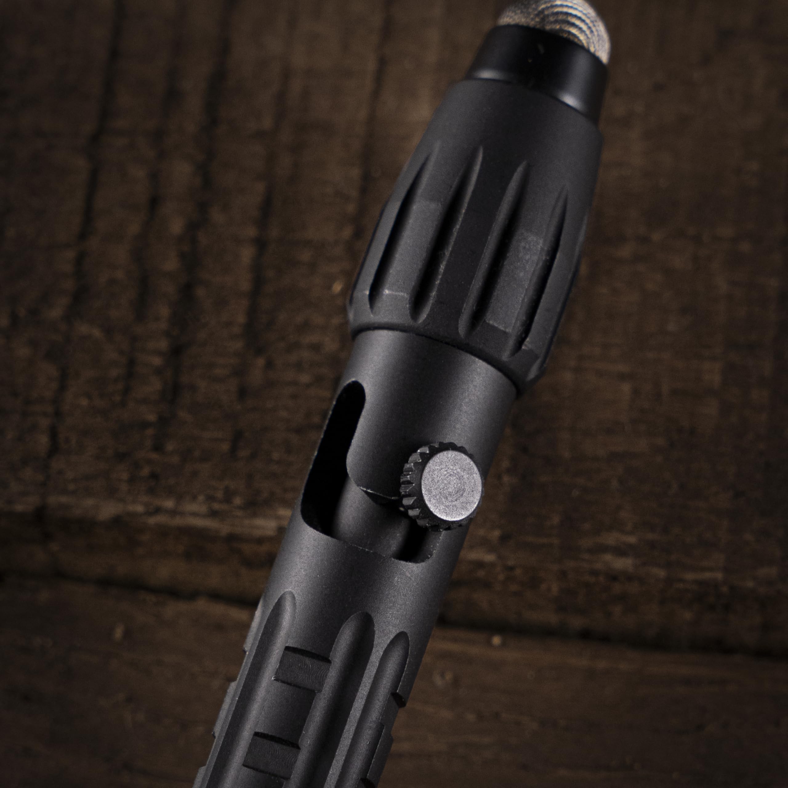 Rite in the Rain All-Weather Readiness Metal Tactical Pen with Stylus Bolt-Action Clicker Glass Breaking Tip Black Ink — view 4