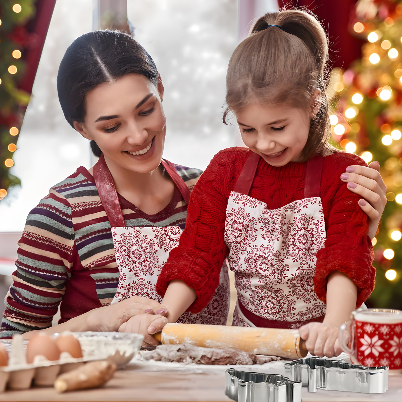 Set Da 6 Formine Per Biscotti Natalizi In Acciaio Inox: Gnomi Di Natale Per Dolci E Decorazioni Fai Da Te