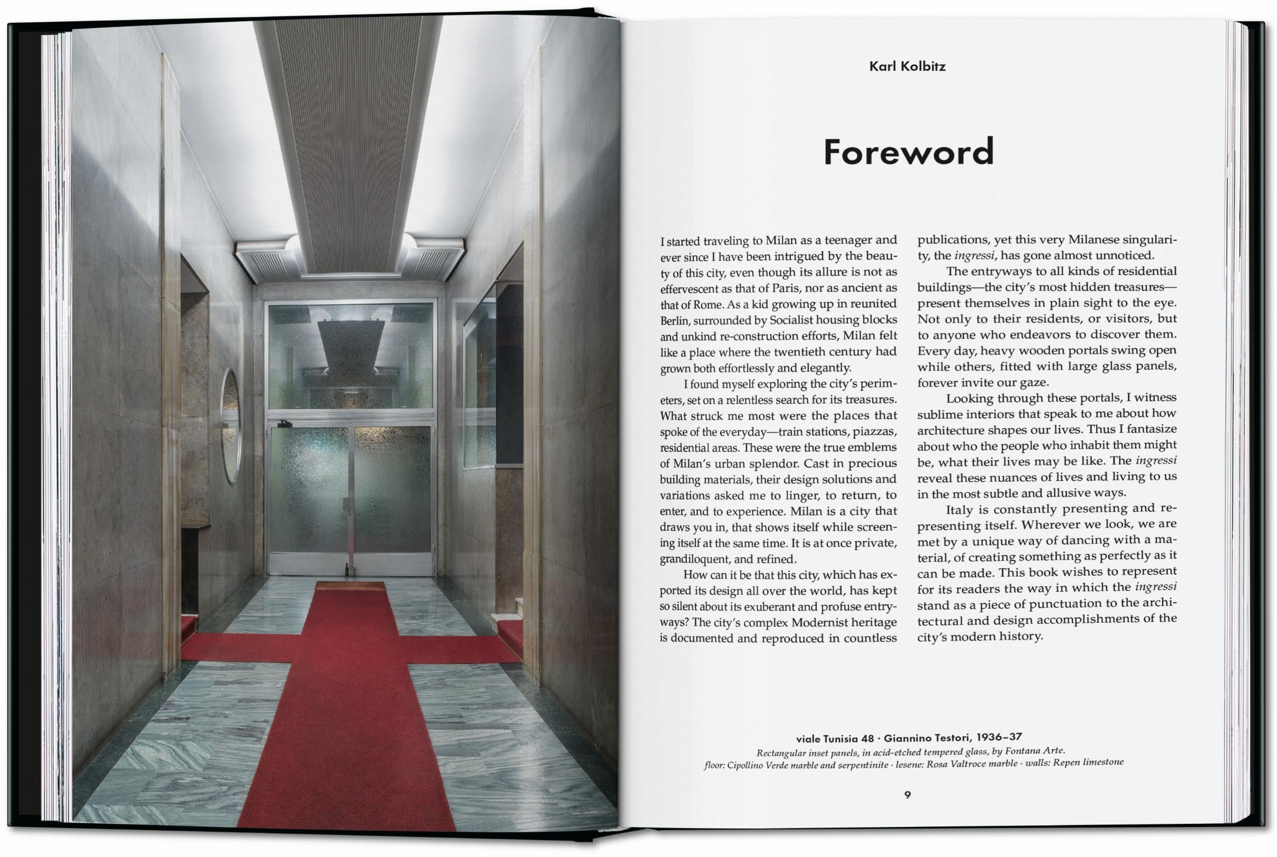 Entryways of Milan. Ingressi di Milano. 45th Ed.