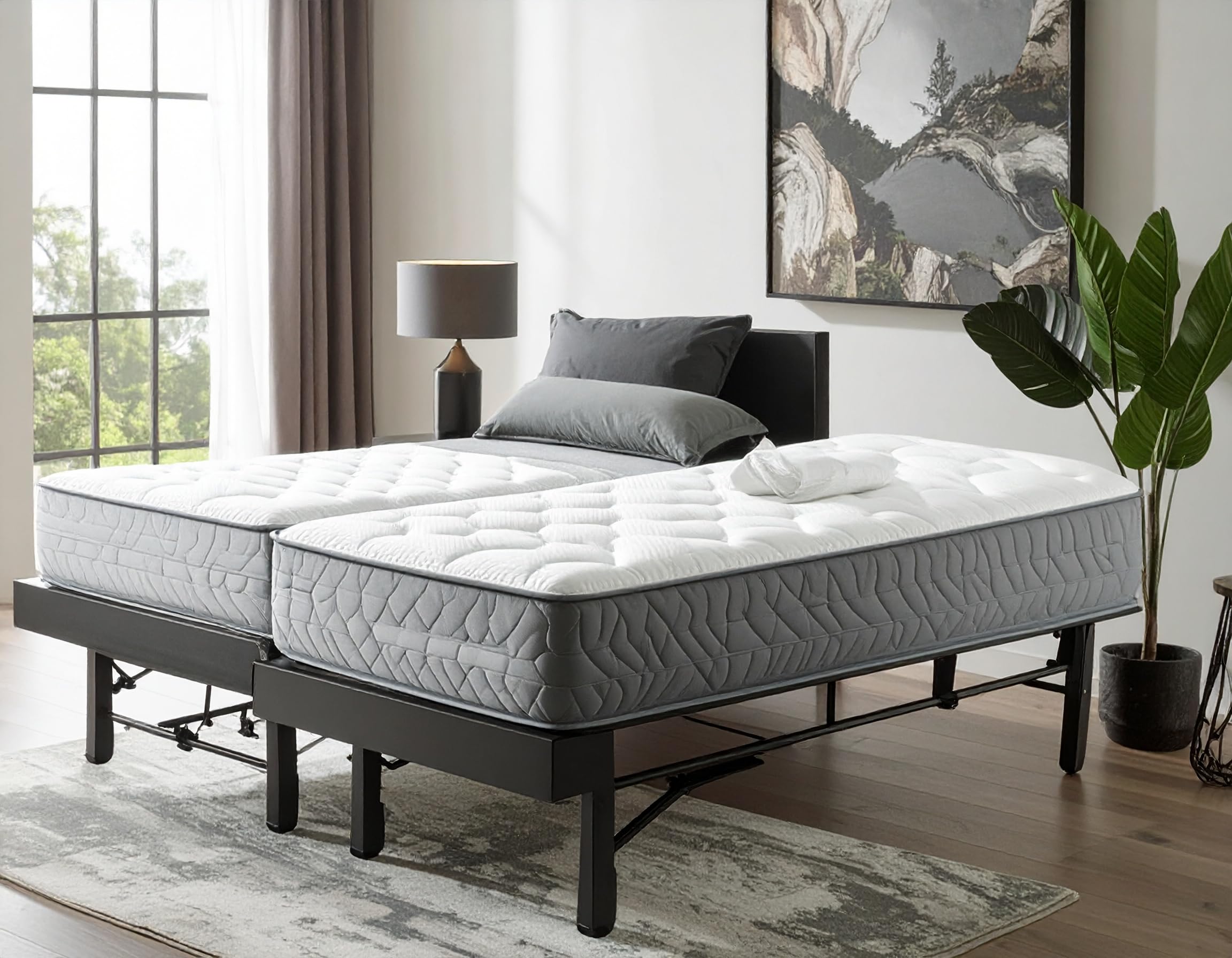 Best Split Queen Mattress Picks for 2026 1 Mielmoon Made in USA 10 Inch Mattress Queen Split Size- Hybrid Memory Foam & Poc — product photo