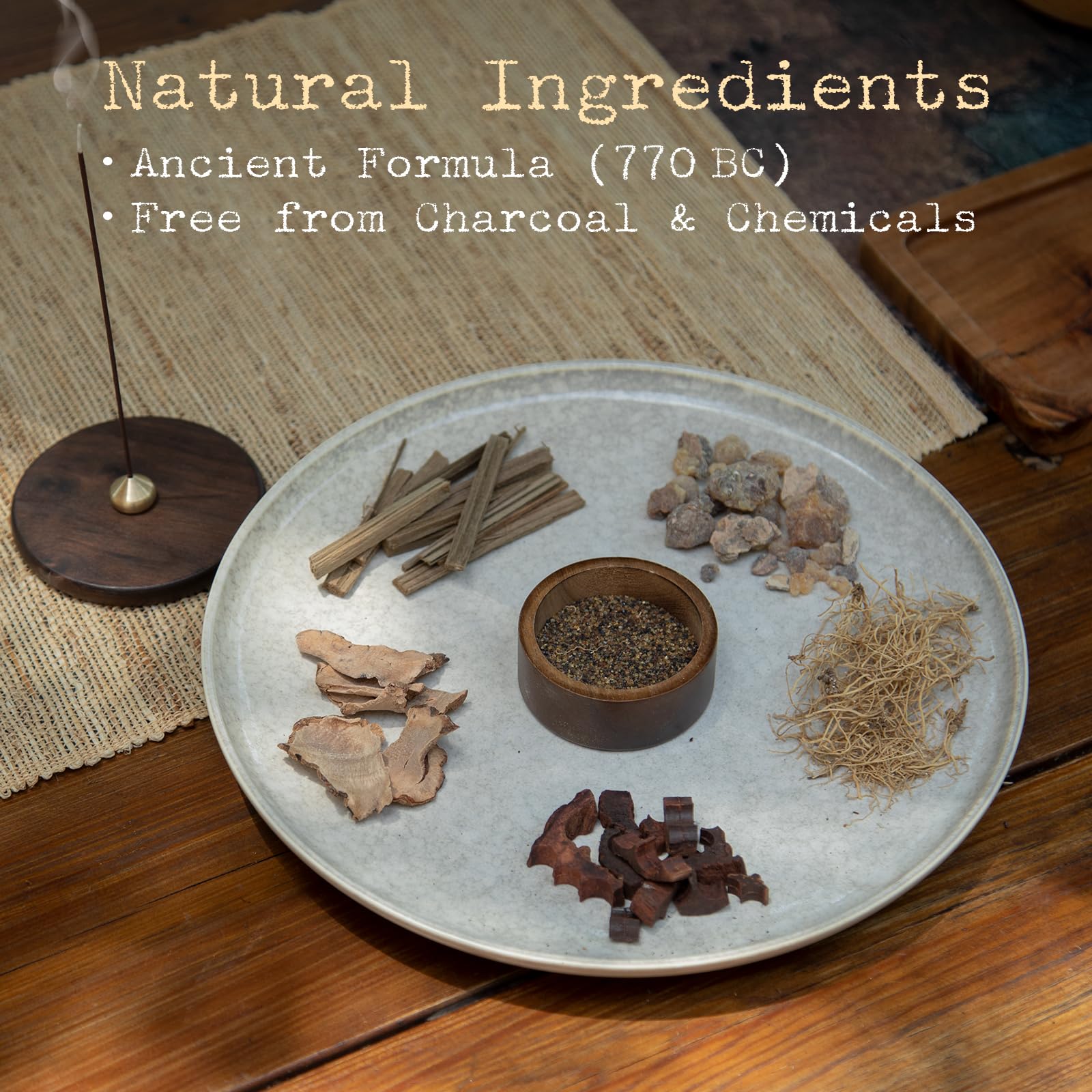 SATORY Encens cadeau - Aromathérapie naturelle (~ 170 bâtonnets + porte-encens) pour l'équilibre énergétique, nettoyage des chakras, harmonie Feng Shui, rituel de yoga/méditation, parfum d'intérieur
