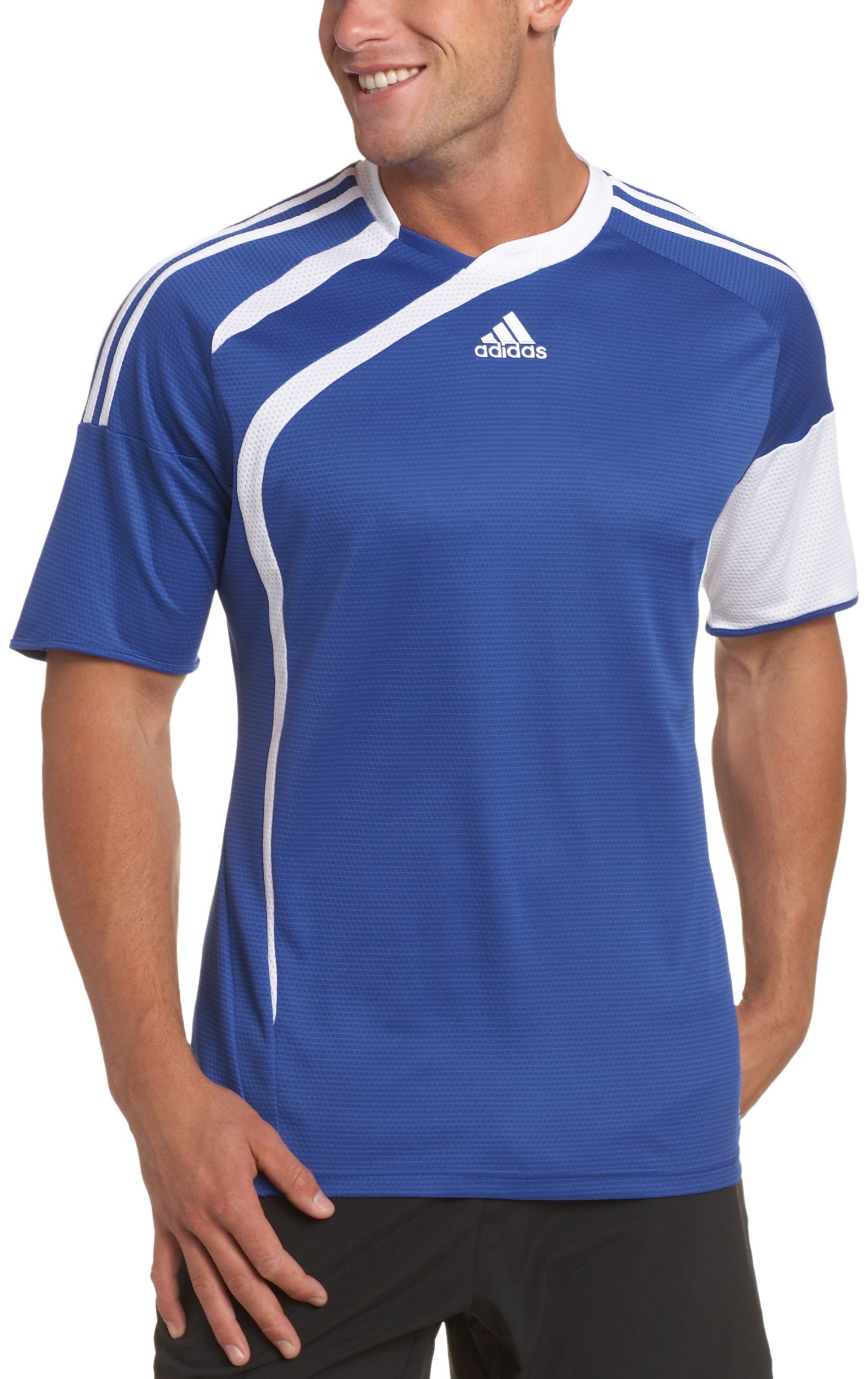 adidas Men's Tiro Jersey (Cobalt, White, X-Large)