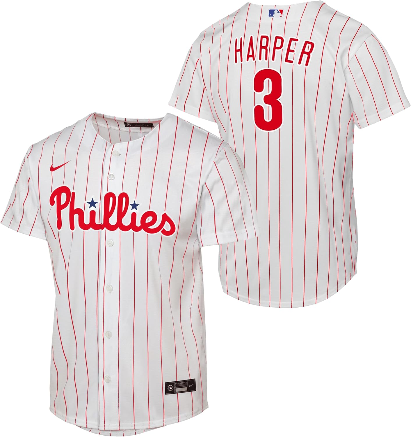 Nike Bryce Harper #3 Philadelphia Phillies Player Jersey - Youth Boys (8-20)