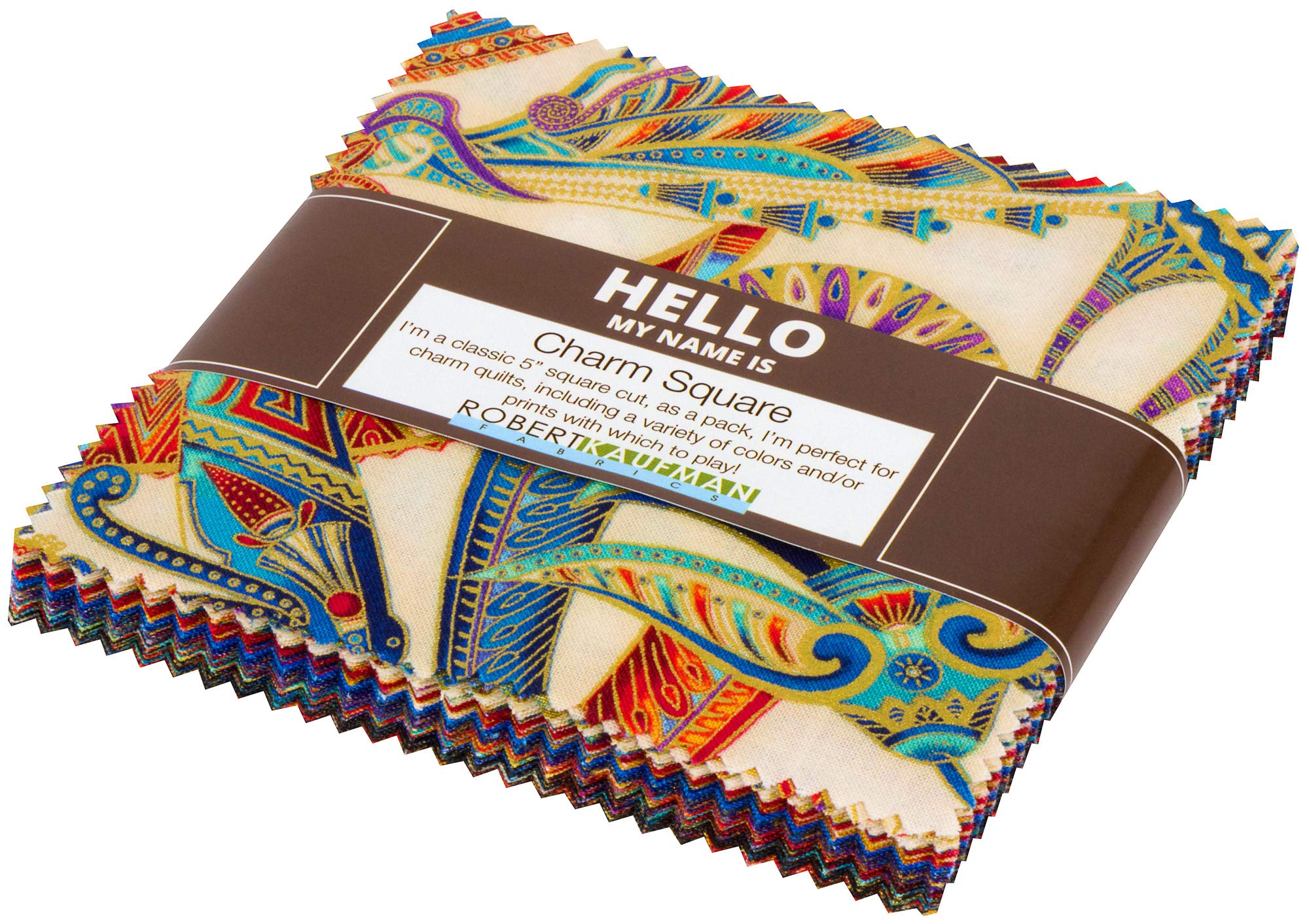 Treasures of Alexandria Multi Charm Square 42 5-inch Squares Charm Pack Robert Kaufman CHS-827-42