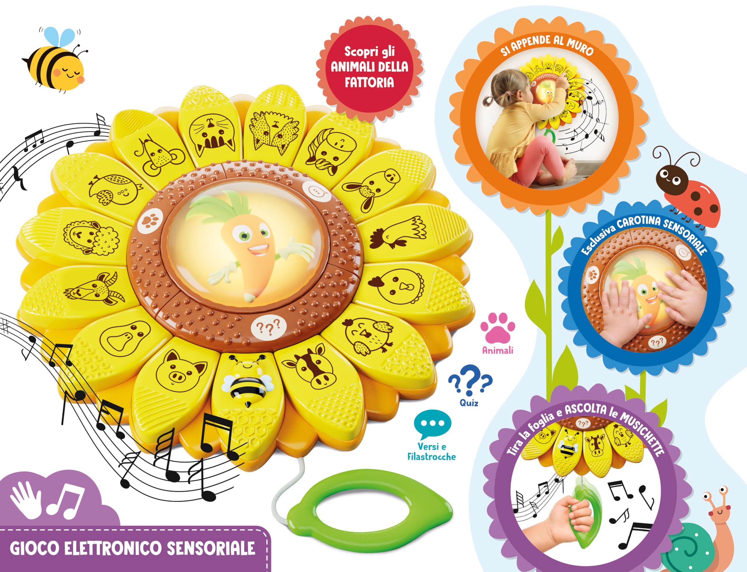 Lisciani Giochi - Carotina Il Girasole Educativo, 113767