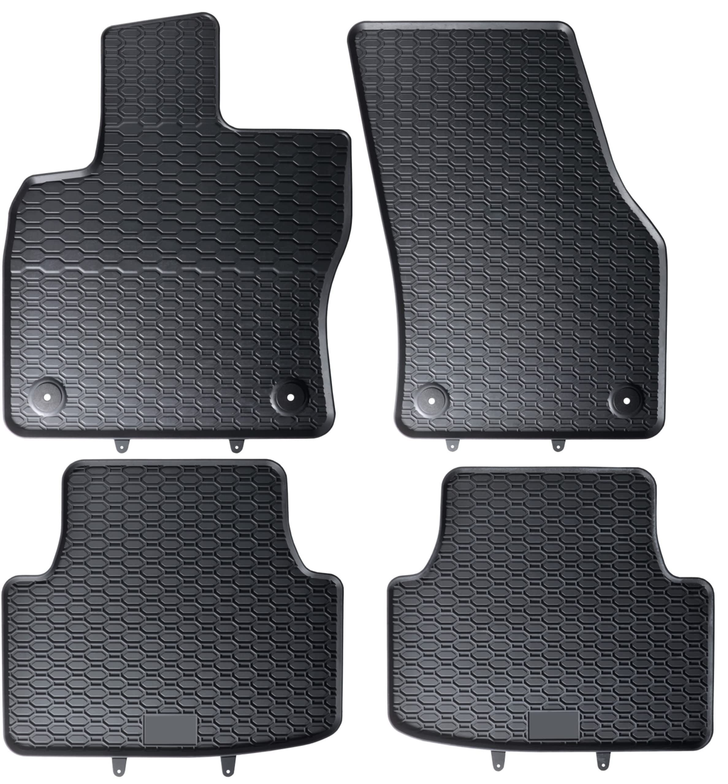 GEYER & HOSAJA Alfombrillas de Goma para Coche 879/4C Compatible con Audi Q3 II (2018-) y Volkswagen Tiguan II (2016-2024)