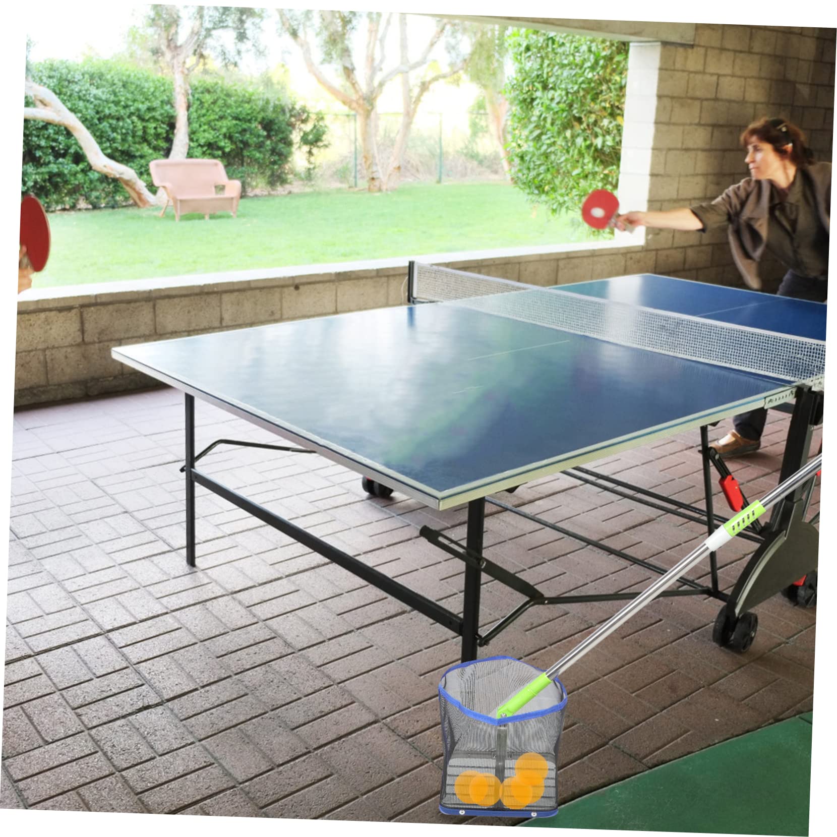 Toddmomy Recolector de Tenis de Mesa Recogedor de Bolas de Alta Capacidad Acero Inoxidable