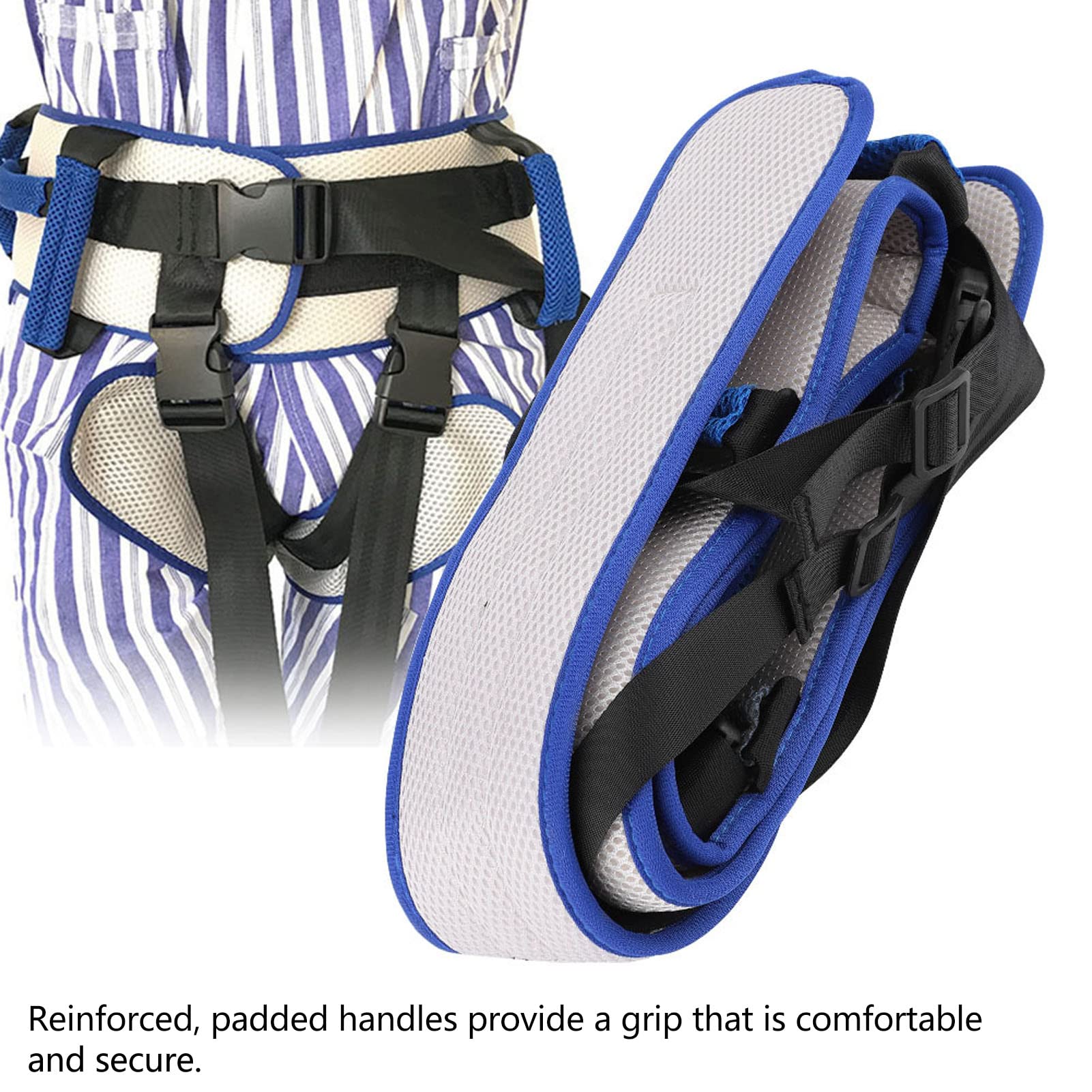 Gait Belts Transfer Belts for Seniors, Transfer Belt Stable Support with Leg Loops, Patient Aid Walking Gate Belt for Patients Elderly, Standing Walking Assist Aid (S)