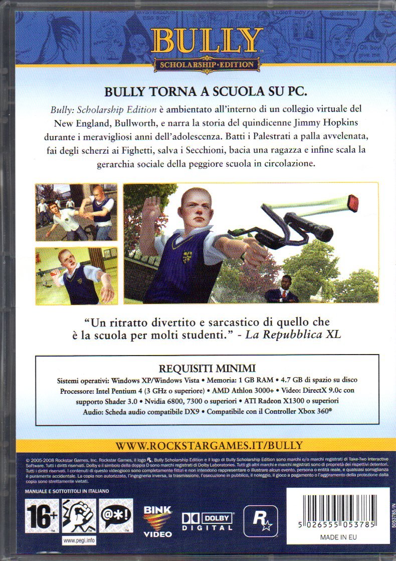 Bully: Scholarship Edition